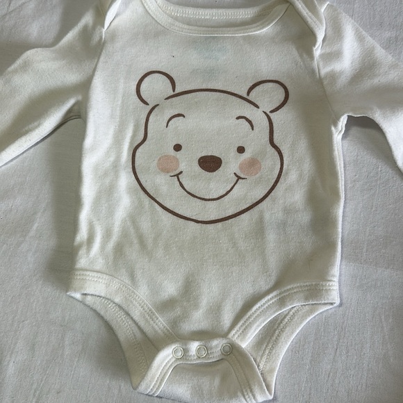 Disney Baby - Winnie the Pooh Cream and Yellow Baby Bodysuit Set - Picture 2 of 7